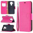 For Nokia 5.4 Litchi Texture Pure Color Horizontal Flip Leather Case with Holder & Card Slots & Wallet & Lanyard(Rose Red) - 1