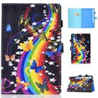 For Galaxy Tab S6 T860 / T865 Colored Drawing Horizontal Flip Leather Case with Holder & Card Slots & Pen Slot & Sleep / Wake-up Function(Music Disc) - 1