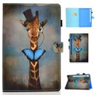 For Galaxy Tab S6 T860 / T865 Colored Drawing Horizontal Flip Leather Case with Holder & Card Slots & Pen Slot & Sleep / Wake-up Function(Deer Head) - 1