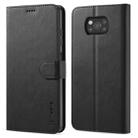 For Xiaomi Poco X3 NFC LC.IMEEKE Calf Texture Horizontal Flip Leather Case with Holder & Card Slots & Wallet(Black) - 1