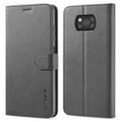 For Xiaomi Poco X3 NFC LC.IMEEKE Calf Texture Horizontal Flip Leather Case with Holder & Card Slots & Wallet(Grey) - 1