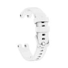 For Garmin Lily Silicone Watch Band(White) - 1