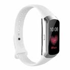 For Samsung Galaxy Fit SM-R370 Silicone Glossy Nail Button Watch Band(White) - 1