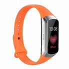 For Samsung Galaxy Fit SM-R370 Silicone Glossy Nail Button Watch Band(Orange) - 1