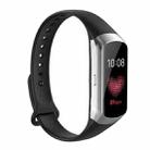 For Samsung Galaxy Fit SM-R370 Silicone Glossy Nail Button Watch Band(Black) - 1