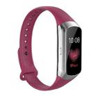 For Samsung Galaxy Fit SM-R370 Silicone Glossy Nail Button Watch Band(Wine Red) - 1