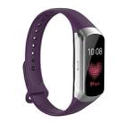 For Samsung Galaxy Fit SM-R370 Silicone Glossy Nail Button Watch Band(Dark Purple) - 1