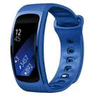 For Samsung Gear Fit2 Pro Silicone Watch Band, Size:S(Blue) - 1