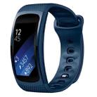 For Samsung Gear Fit2 Pro Silicone Watch Band, Size:S(Midnight Blue) - 1