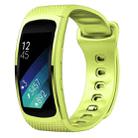 For Samsung Gear Fit2 Pro Silicone Watch Band, Size:L(Lime Green) - 1