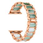 Emerald Stainless Steel Watch Band For Apple Watch Ultra 49mm / Series 8&7 45mm / SE 2&6&SE&5&4 44mm / 3&2&1 42mm(Rose Gold) - 1