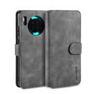 For Huawei Mate 30 DG.MING Retro Oil Side Horizontal Flip Case with Holder & Card Slots & Wallet(Grey) - 1