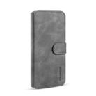 For Huawei nova 5i Pro / Mate 30 Lite / Nova 5Z DG.MING Retro Oil Side Horizontal Flip Case with Holder & Card Slots & Wallet(Grey) - 2