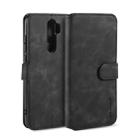 For Xiaomi Redmi Note 8 Pro DG.MING Retro Oil Side Horizontal Flip Case with Holder & Card Slots & Wallet(Black) - 1