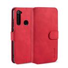 For Xiaomi Redmi Note 8 DG.MING Retro Oil Side Horizontal Flip Case with Holder & Card Slots & Wallet(Red) - 1