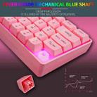 HXSJ V700 61 Keys RGB Lighting Gaming Wired Keyboard (Pink) - 5
