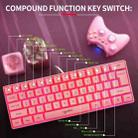 HXSJ V700 61 Keys RGB Lighting Gaming Wired Keyboard (Pink) - 13