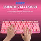 HXSJ V700 61 Keys RGB Lighting Gaming Wired Keyboard (Pink) - 14