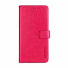 For Asus ROG Phone 5 idewei Crazy Horse Texture Horizontal Flip Leather Case with Holder & Card Slots & Wallet(Rose Red) - 1