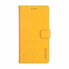 For Meizu 18 idewei Crazy Horse Texture Horizontal Flip Leather Case with Holder & Card Slots & Wallet(Yellow) - 1