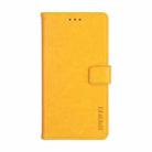 For Meizu 18 Pro idewei Crazy Horse Texture Horizontal Flip Leather Case with Holder & Card Slots & Wallet(Yellow) - 1