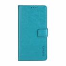 For OPPO A94 idewei Crazy Horse Texture Horizontal Flip Leather Case with Holder & Card Slots & Wallet(Sky Blue) - 1