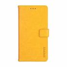 For OPPO A94 idewei Crazy Horse Texture Horizontal Flip Leather Case with Holder & Card Slots & Wallet(Yellow) - 1