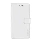 For Xiaomi Poco F3 idewei Crazy Horse Texture Horizontal Flip Leather Case with Holder & Card Slots & Wallet(White) - 1