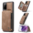 For Samsung Galaxy S20+ CaseMe C20 Multifunctional PC + TPU Protective Case with Holder & Card Slot & Wallet(Brown) - 1