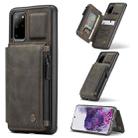 For Samsung Galaxy S20+ CaseMe C20 Multifunctional PC + TPU Protective Case with Holder & Card Slot & Wallet(Dark Coffee) - 1