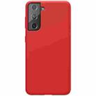 For Samsung Galaxy S21 5G NILLKIN Feeling Series Liquid Silicone Anti-fall Mobile Phone Protective Case(Red) - 1