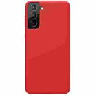 For Samsung Galaxy S21+ 5G NILLKIN Feeling Series Liquid Silicone Anti-fall Mobile Phone Protective Case(Red) - 1