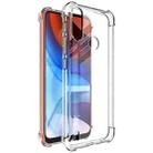 For Motorola Moto E7 Power IMAK All-inclusive Shockproof Airbag TPU Case with Screen Protector(Transparent) - 1
