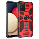 For Samsung Galaxy A02s(US Version) Shockproof TPU + PC Magnetic Protective Case with Holder(Red) - 1
