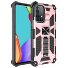 For Samsung Galaxy A52 5G / 4G Shockproof TPU + PC Magnetic Protective Case with Holder(Rose Gold) - 1