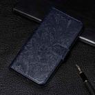 For Xiaomi Mi 11 Lace Flower Embossing Pattern Horizontal Flip Leather Case with Holder & Card Slots & Wallet & Photo Frame(Dark Blue) - 1