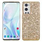 For OnePlus 9 Glitter Powder Shockproof TPU Protective Case(Gold) - 1