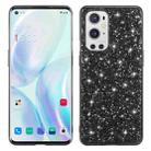 For OnePlus 9 Pro Glitter Powder Shockproof TPU Protective Case(Black) - 1