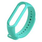 For Xiaomi Mi Band 6 (CA8856) Solid Color Silicone Watch Band(Mint Green) - 1