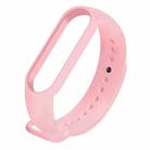 For Xiaomi Mi Band 6 (CA8856) Solid Color Silicone Watch Band(Pink) - 1