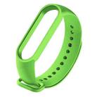 For Xiaomi Mi Band 6 (CA8856) Solid Color Silicone Watch Band(Green) - 1