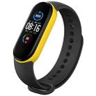 For Xiaomi Mi Band 6 (CA8856) Two-color Silicone Watch Band(Black+Yellow) - 2