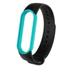 For Xiaomi Mi Band 6 (CA8856) Two-color Silicone Watch Band(Black+Blue) - 1