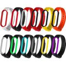 For Xiaomi Mi Band 6 (CA8856) Two-color Silicone Watch Band(Red+White) - 3