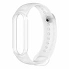 For Xiaomi Mi Band 6 (CA8856) Silicone Translucent Watch Band(White) - 1