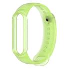 For Xiaomi Mi Band 6 (CA8856) Silicone Translucent Watch Band(Green) - 1