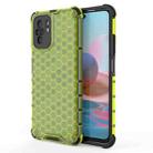 For Xiaomi Redmi Note 10 4G Shockproof Honeycomb PC + TPU Case(Green) - 1