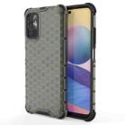 For Xiaomi Redmi Note 10 5G Shockproof Honeycomb PC + TPU Case(Black) - 1