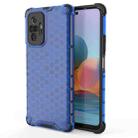 For Xiaomi Redmi Note 10 Pro Shockproof Honeycomb PC + TPU Case(Blue) - 1