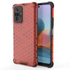For Xiaomi Redmi Note 10 Pro Shockproof Honeycomb PC + TPU Case(Red) - 1